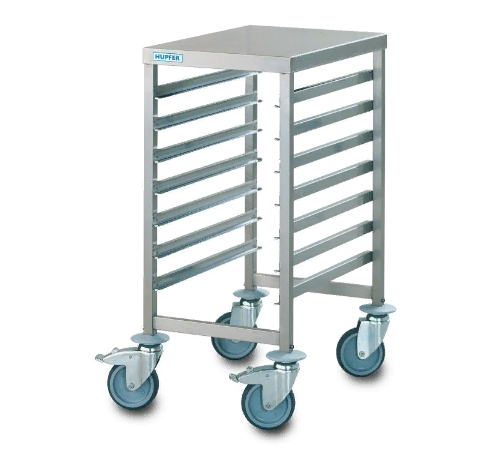 Тележка-шпилька GN-контейнеров с рабочей поверхностью, продольная загрузка Hupfer