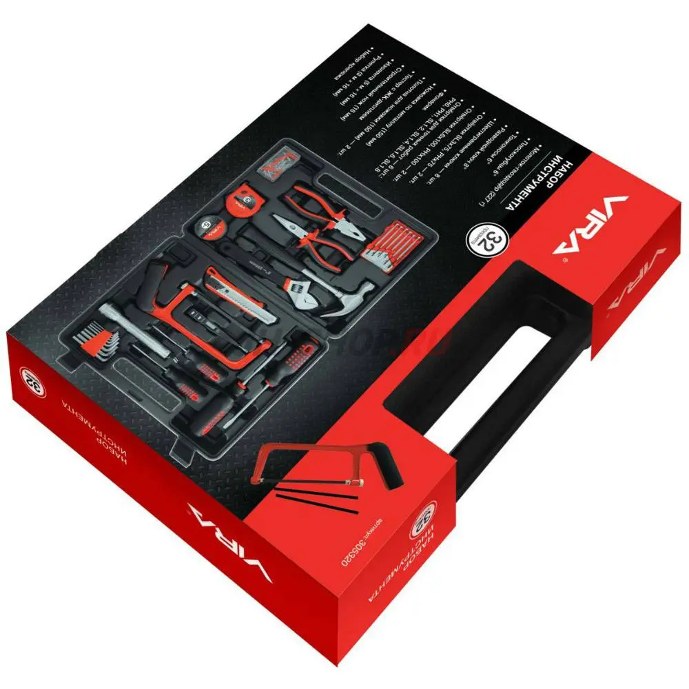 Набор инструментов универсальный 32 предмета. VIRA