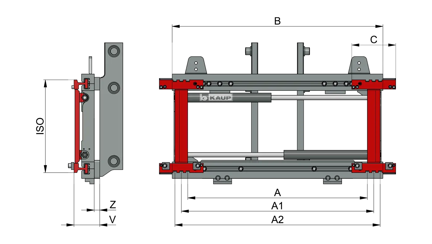 Интегрированный позиционер вил средней интенсивности KAUP 4,8T 160BI