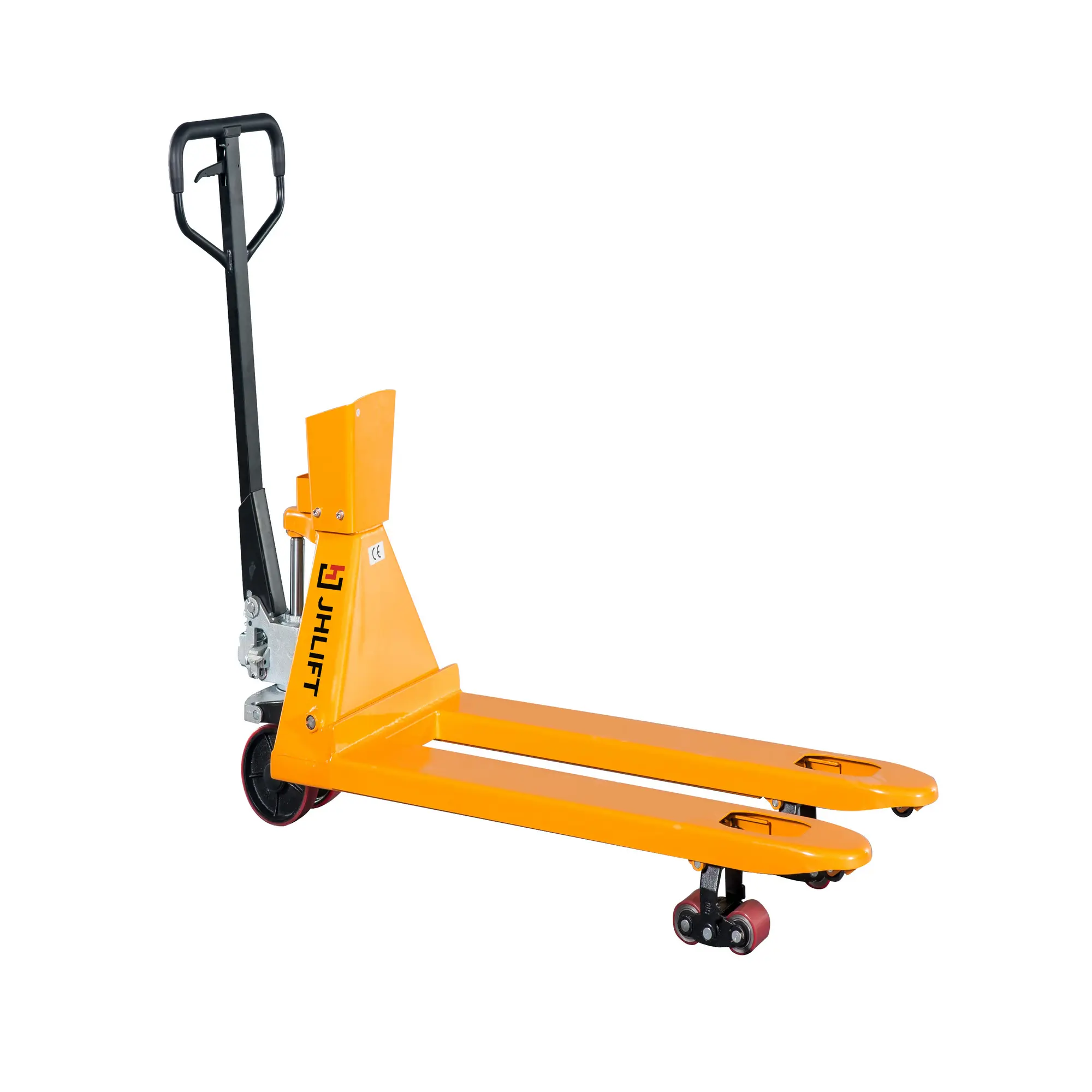 Весовая гидравлическая тележка (рохля) с принтером JHLIFT WH-25ES-P, 2500 кг, 1150х540 мм, с полиуретановыми колесами