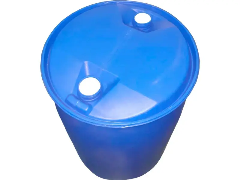 Бочка п/э 227л с пробками синяя L-R