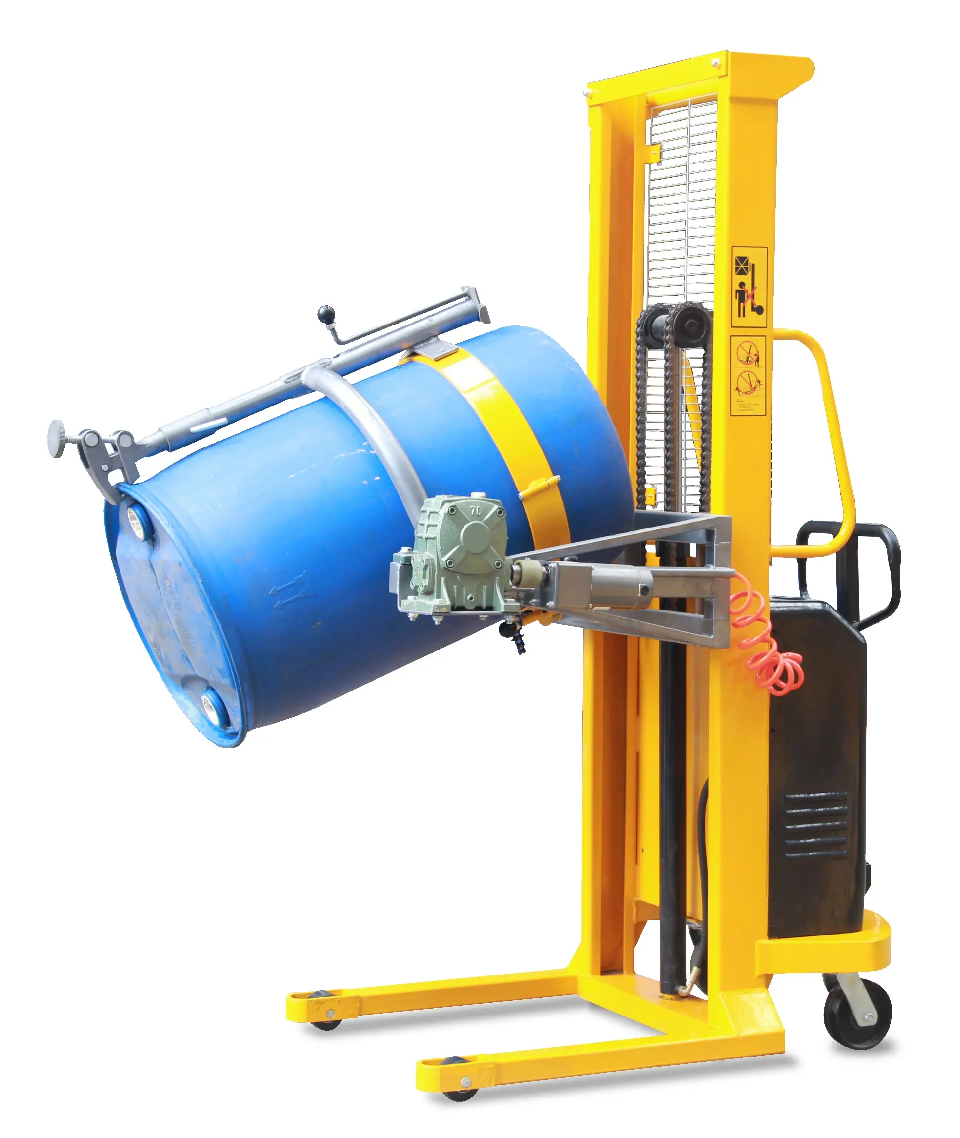 Гидравлический штабелер-бочкокантаватель с электроподъемом JHLIFT WDS500-520E, г/п 520 кг, в/п 1500 мм