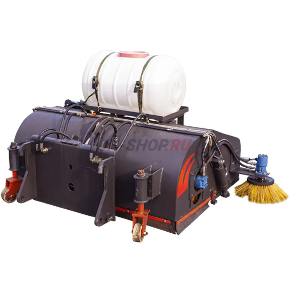 Щетка подметальная с бункером с боковыми щетками