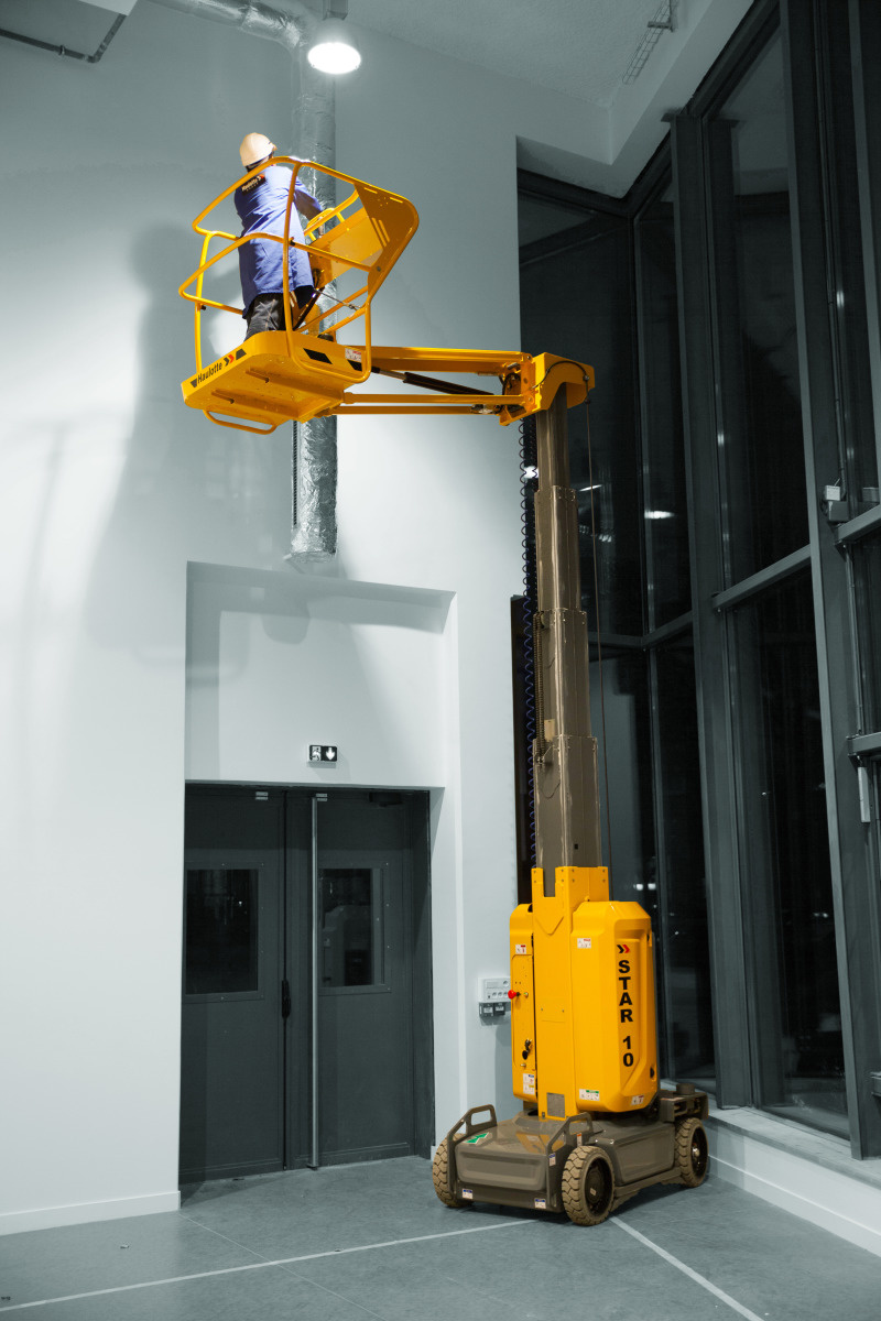 Мачтовый подъемник Haulotte Star 10, р/в 10000 мм, г/п 200 кг