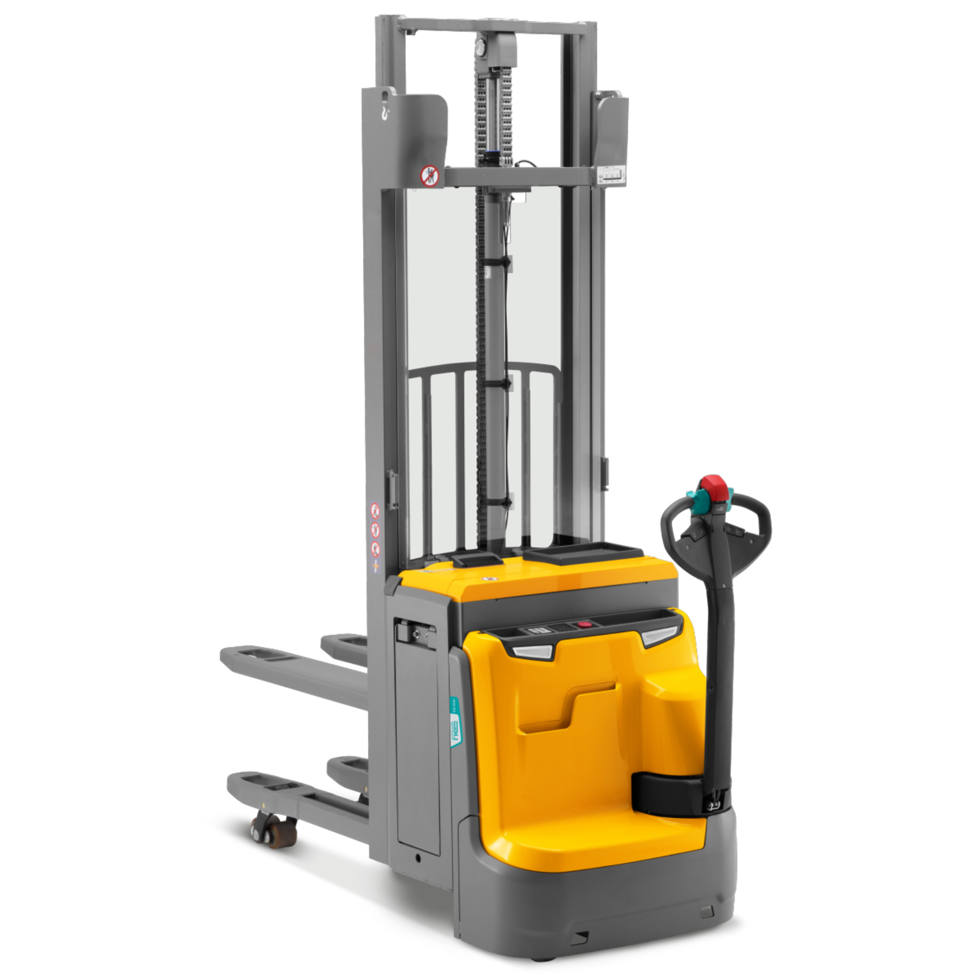 Штабелер электрический самоходный Jungheinrich EJC 214z DZ, 4690 мм  с доп. подъемом опорных лап