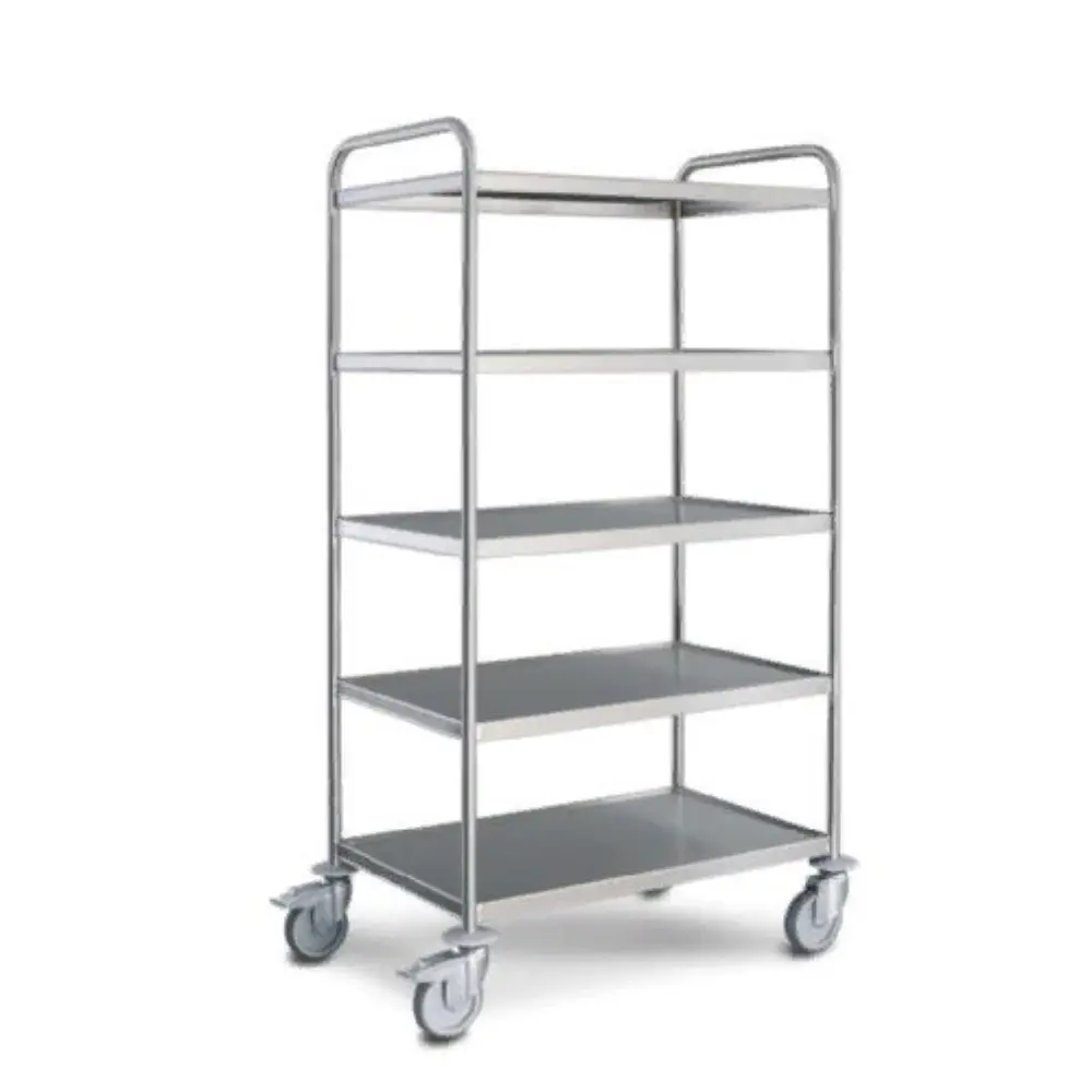 Сервировочная тележка SW, стандартное исполнение -5 полок Hupfer