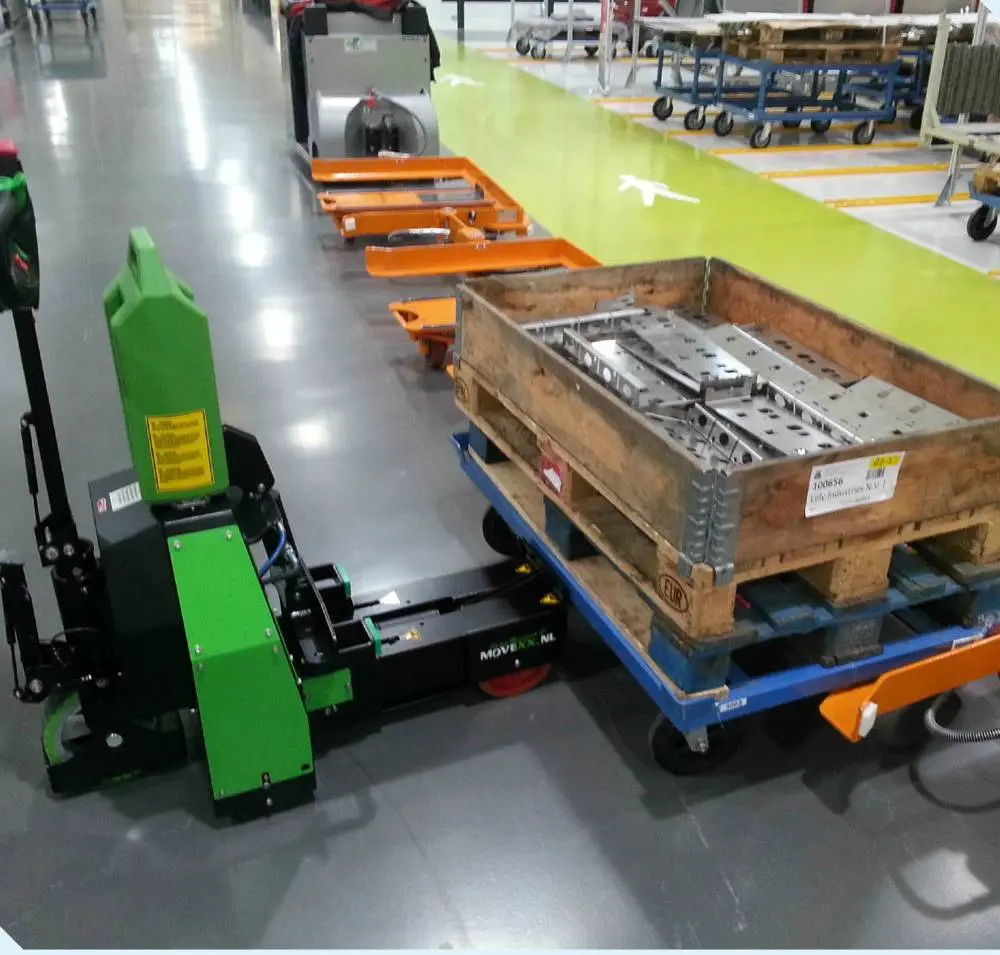 Электрический тягач (поводковый) MOVEXX T1500-RZS в комплекте с литиевой АКБ б/м 1500 кг