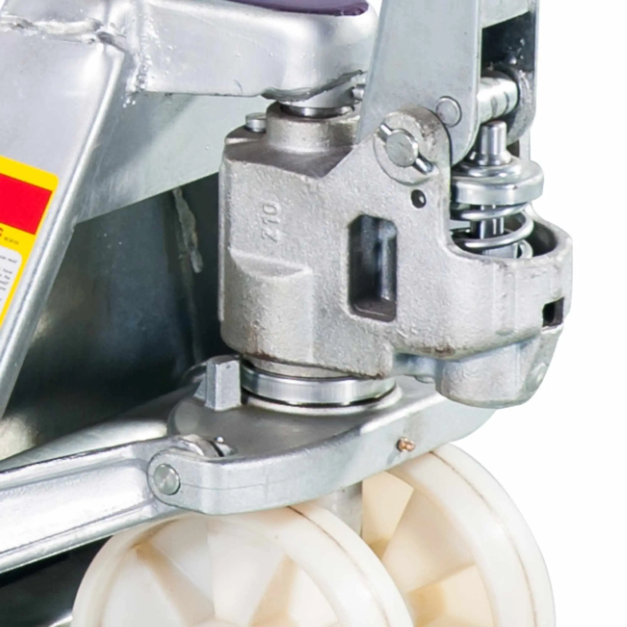 Оцинкованная гидравлическая тележка (рохля) JHLIFT WH-25G, 2500 кг, 1150х550 мм, с нейлоновыми колесами