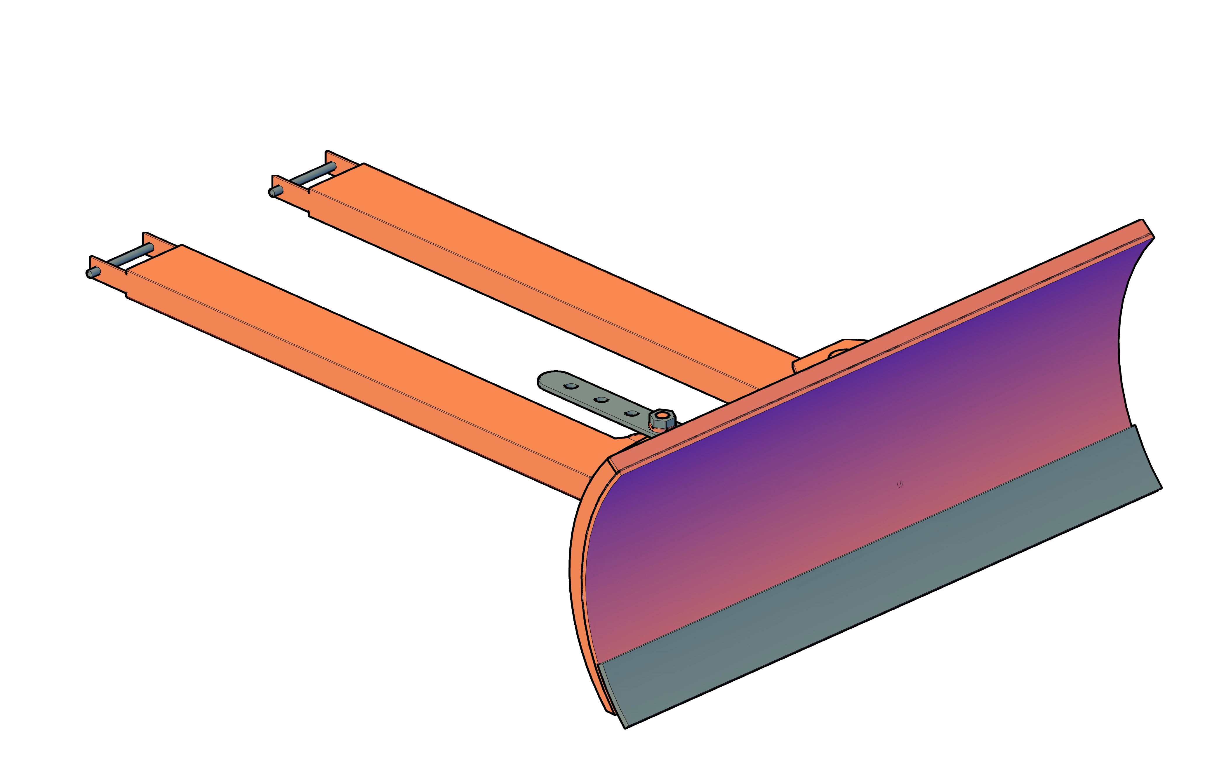 Отвал для уборки снега и сыпучих грузов MLC РН