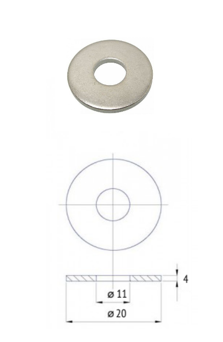 Шайба для колесоотбойника 10 мм