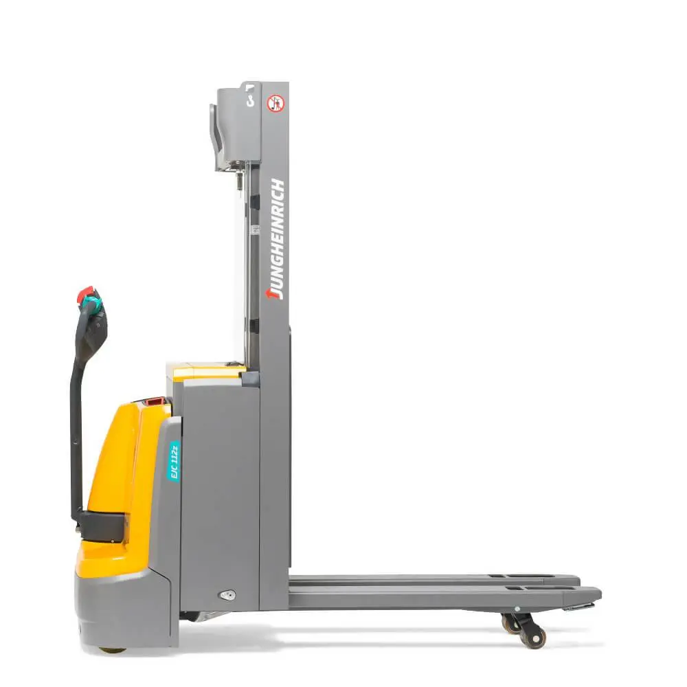 Электроштабелер с доп. подъемом опорных лап Jungheinrich EJC 112z DZ, 4090 мм