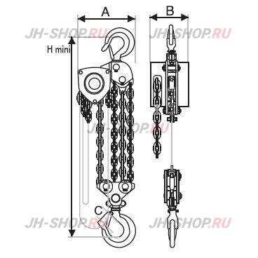 Ручная цепная таль Tralift, г/п 250 - 20000 кг TRACTEL