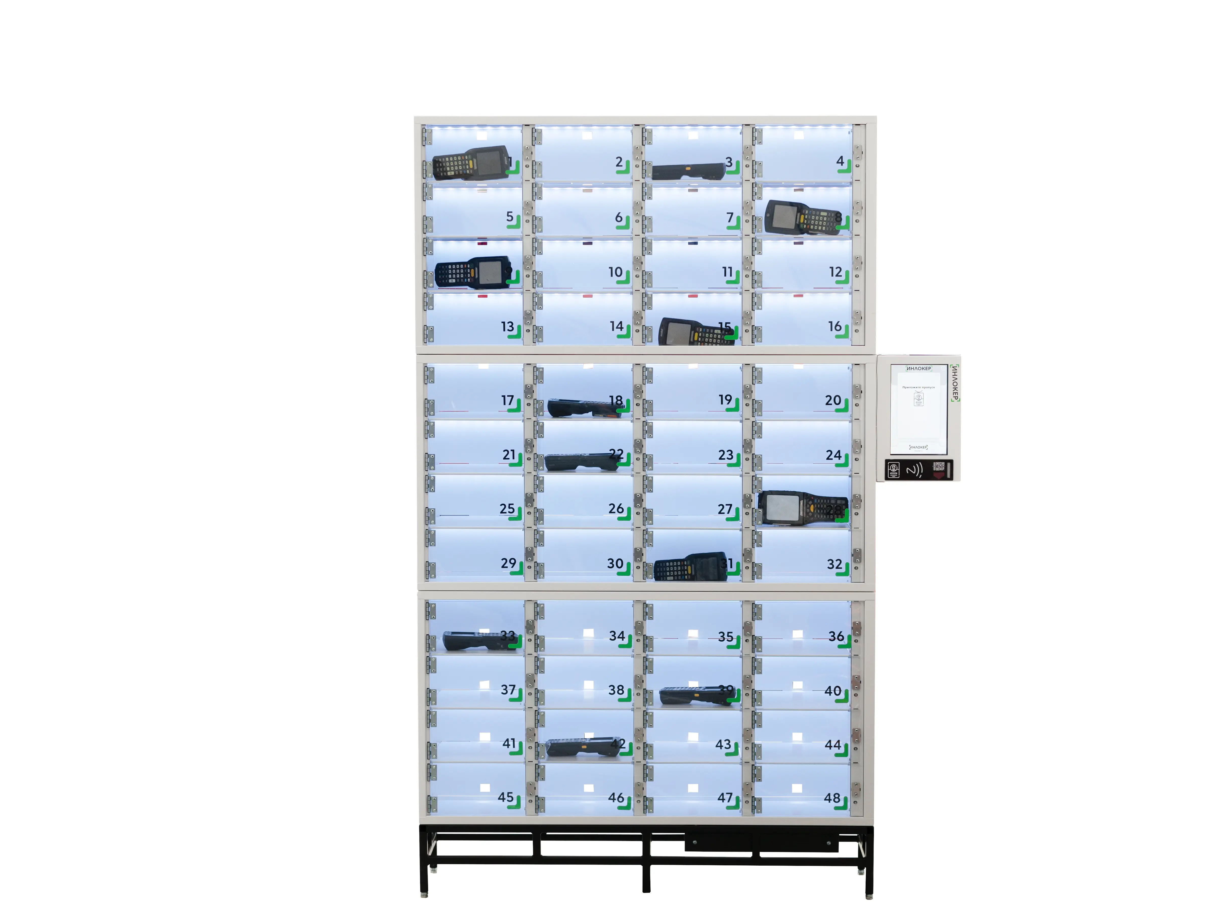 Шкаф Инлокер для автоматической выдачи ТСД 48 мини ячеек
