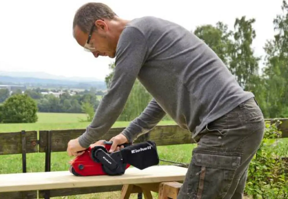 Ленточная шлифовальная машина Einhell TC-BS 8038