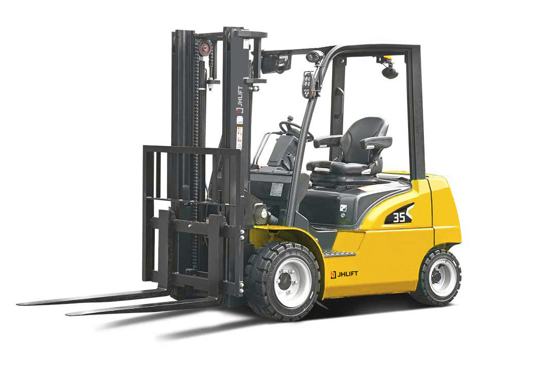 Электрический погрузчик JHLIFT CPD 15-35ХC, 2500-7000 мм, четырехопорный с интегрированной Li-Ion батареей