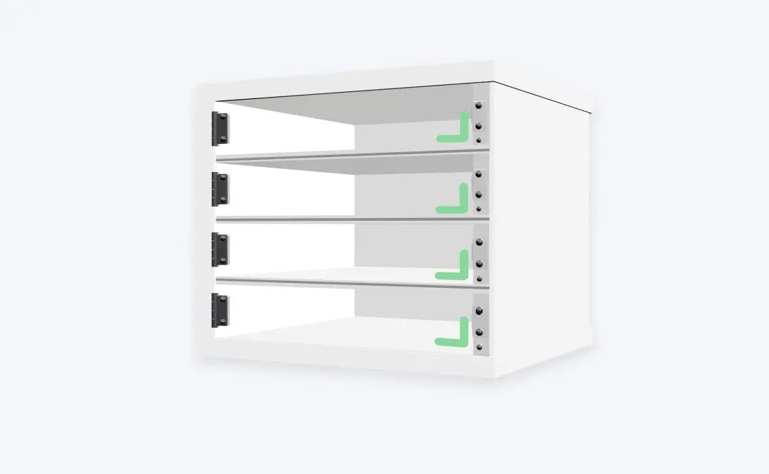 Шкаф Инлокер для автоматической выдачи ТСД 32 мини ячейки