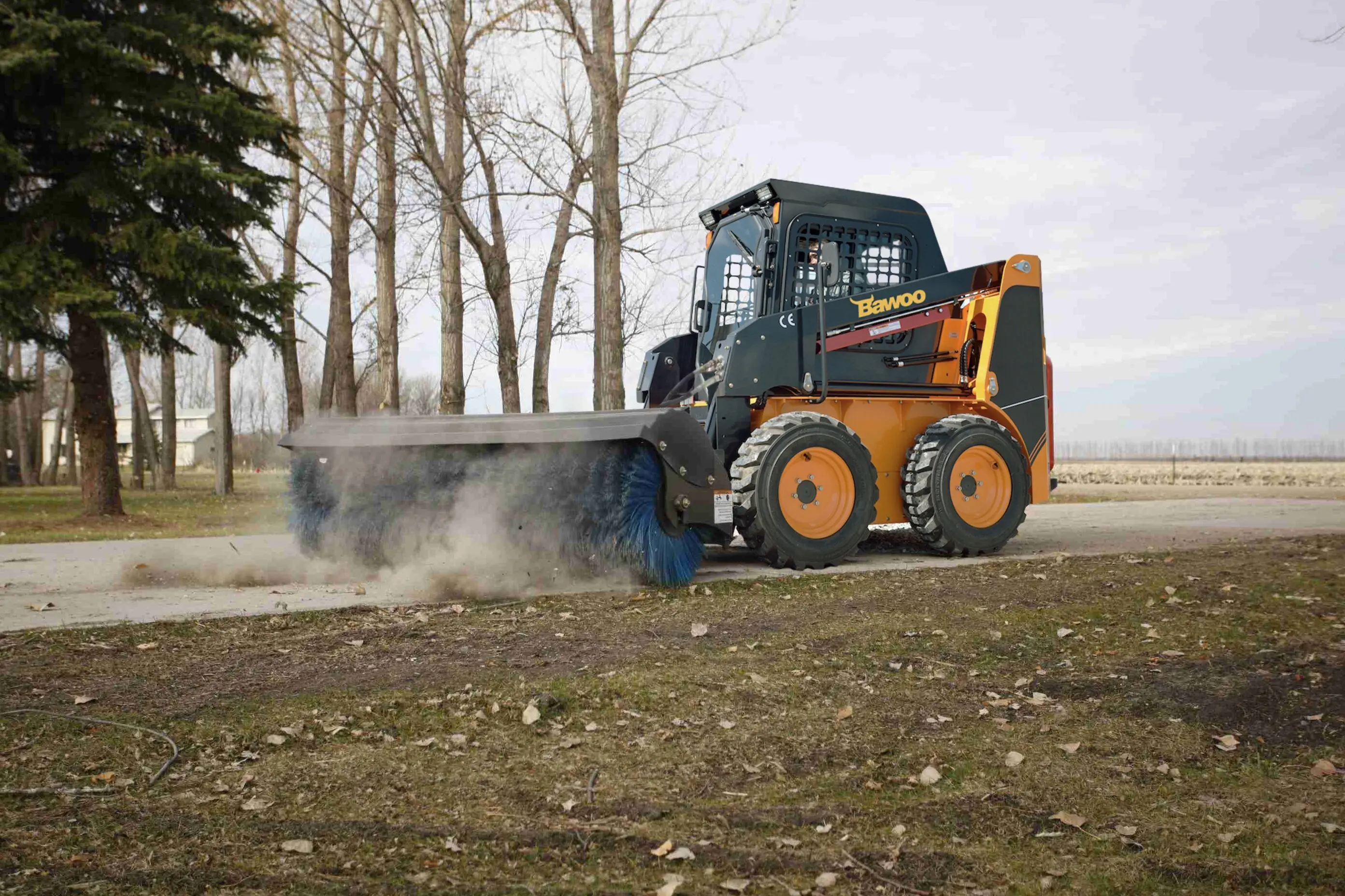 Щетка подметальная 1800 (мм) с гидравлическим поворотом (диаметр щетины 700 мм)