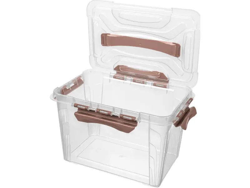 Ящик для хранения Grand box 290х190х180 6,65 л. с крышкой, замками