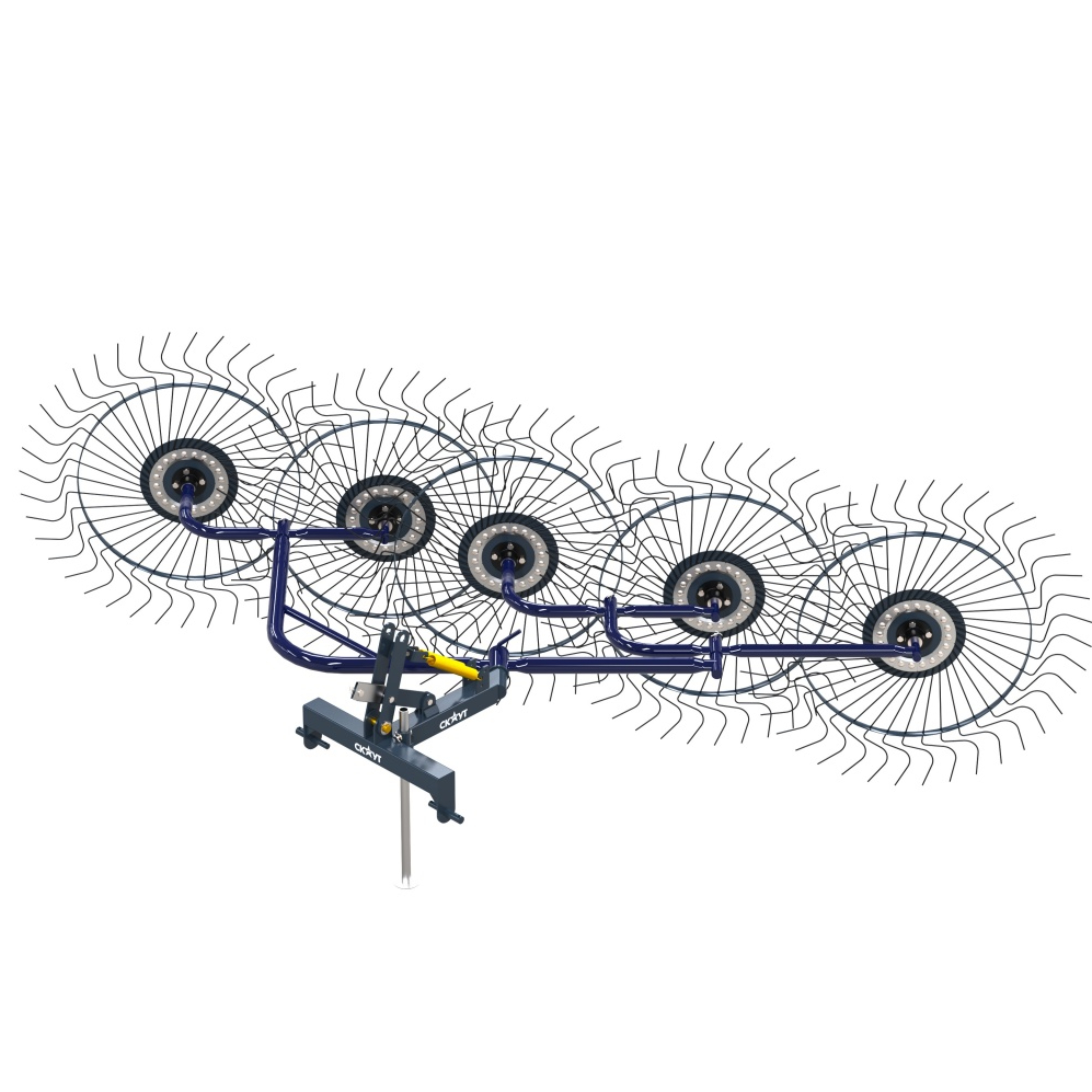 Грабли ворошилки СКАУТ PL-5600 для трактора, пять колес сгребания