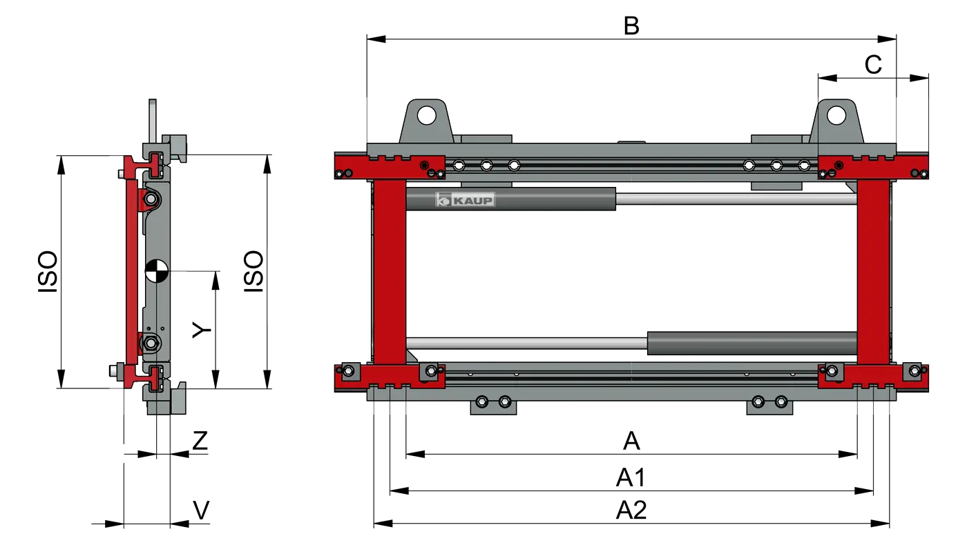 Позиционер вил средней интенсивности KAUP 3,5T 160B