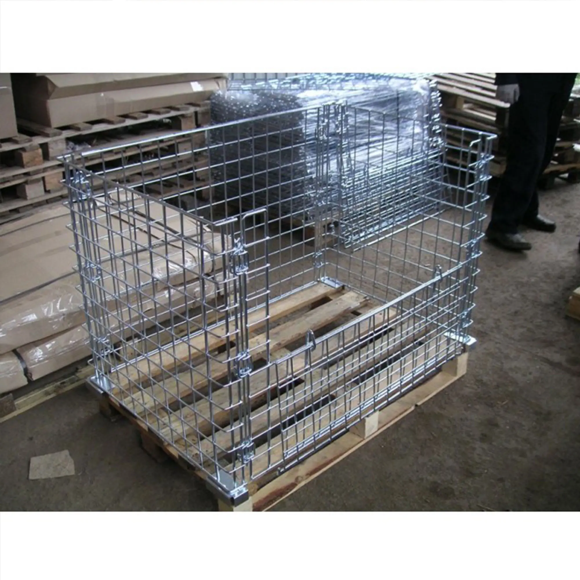 Палетное ограждение не штабелируемое с одним откидным бортом