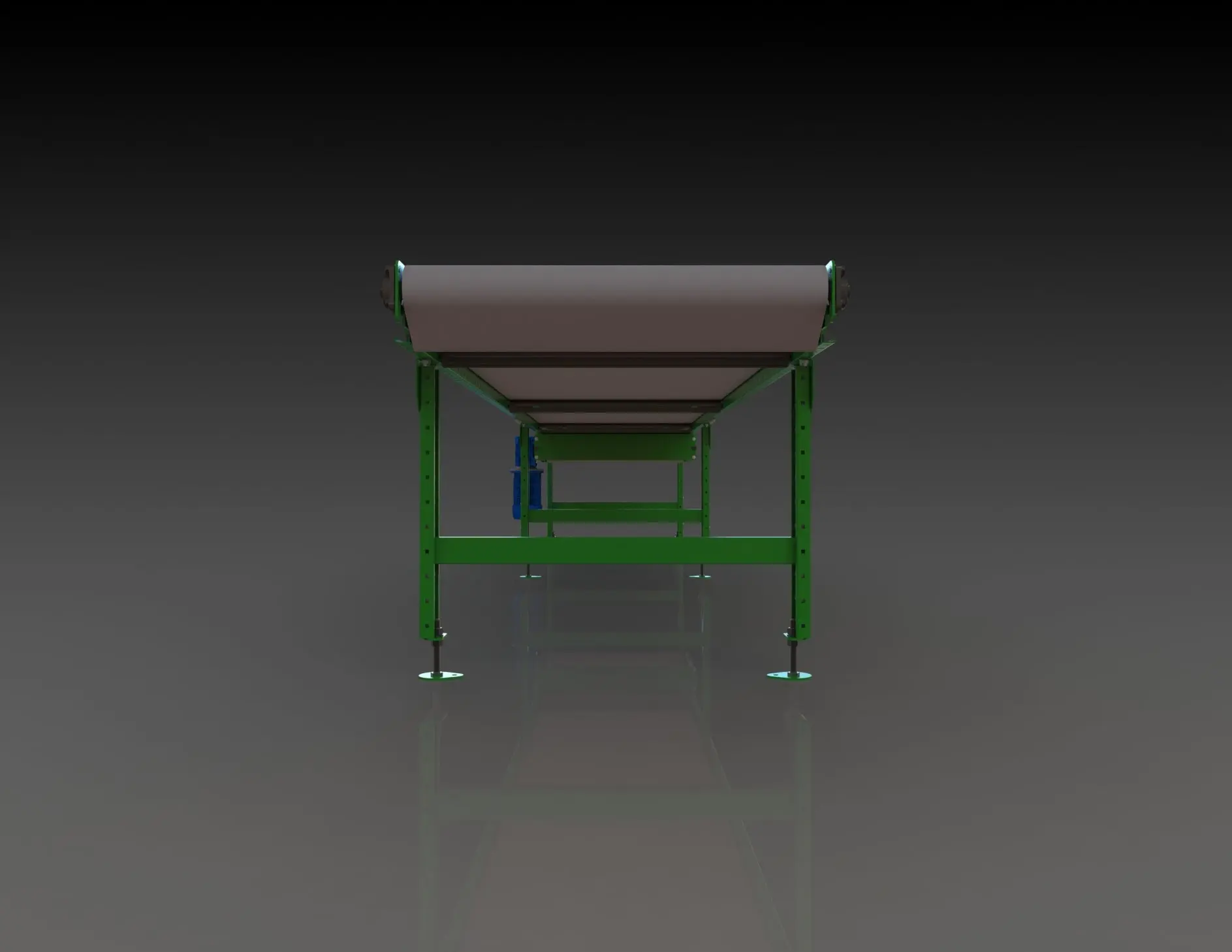 Ленточный горизонтальный транспортер