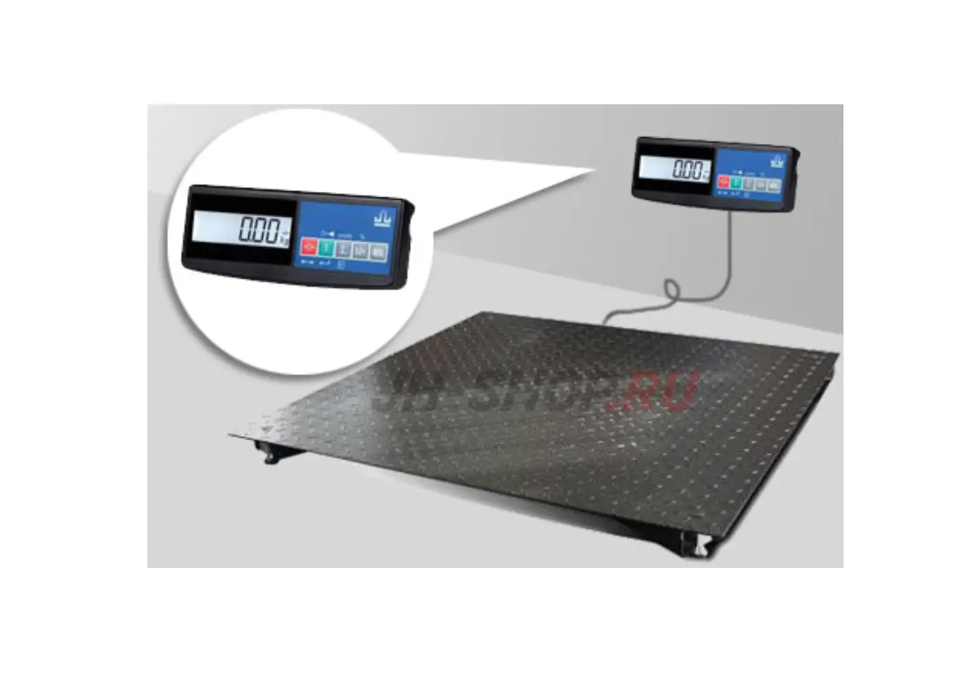 Промышленные электронные платформенные весы с 4 датчиками 4D-PM