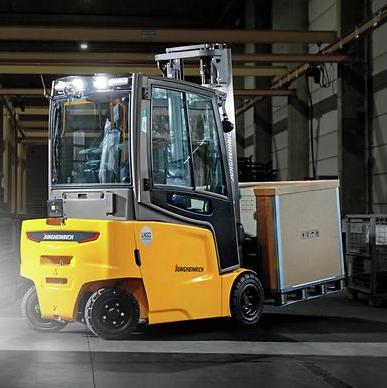 Электрический погрузчик Jungheinrich EFG 316k DZ, 4700 мм с системой Aquamatic