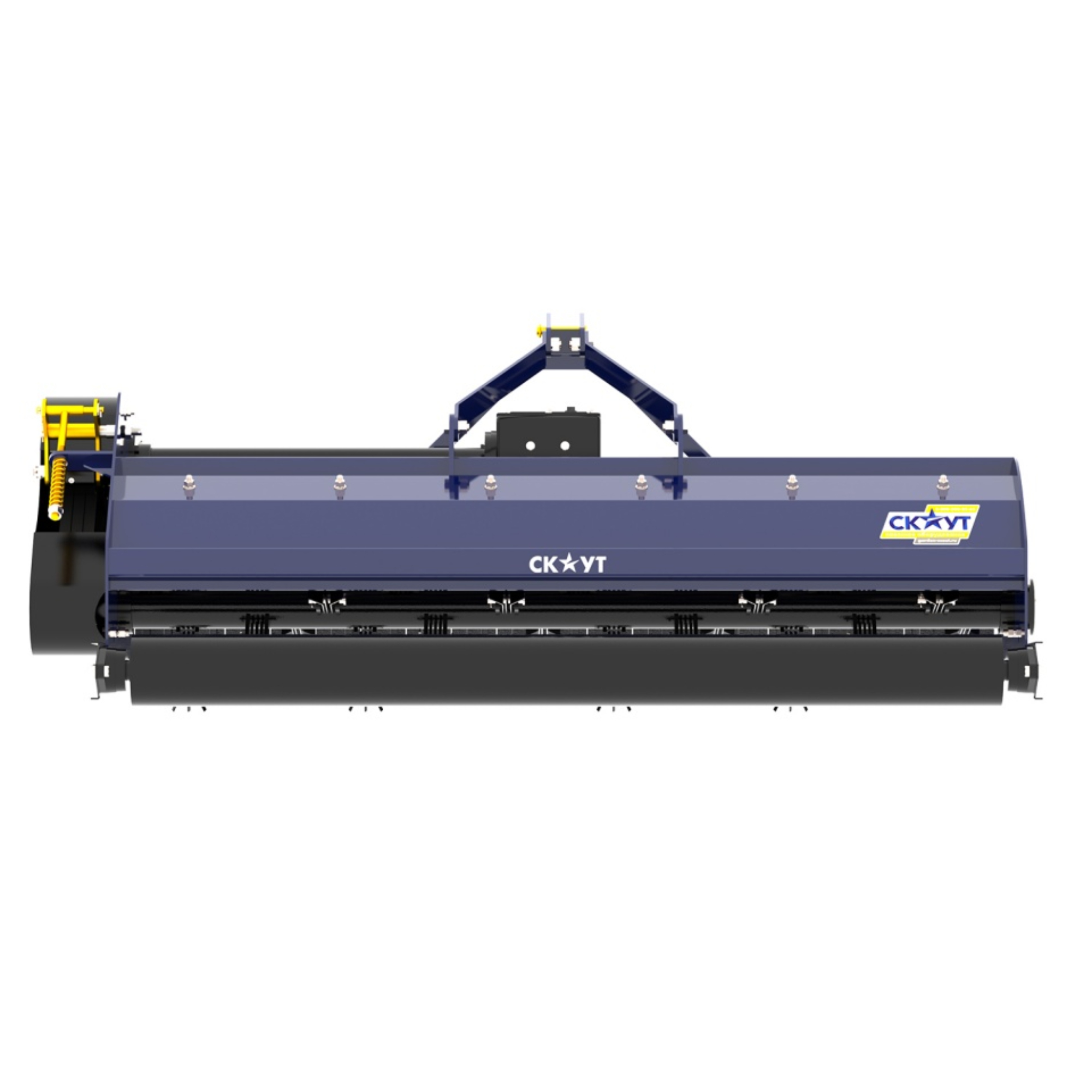 Мульчер (измельчитель) навесной СКАУТ SCQ-180 с катком