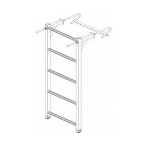 Лестница алюминиевая со стальными кронштейнами Megal ЛНАстк