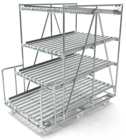 Гравитационный стеллаж лестничного типа на ножках ГСЛК-849 x 1385-1815 картинка