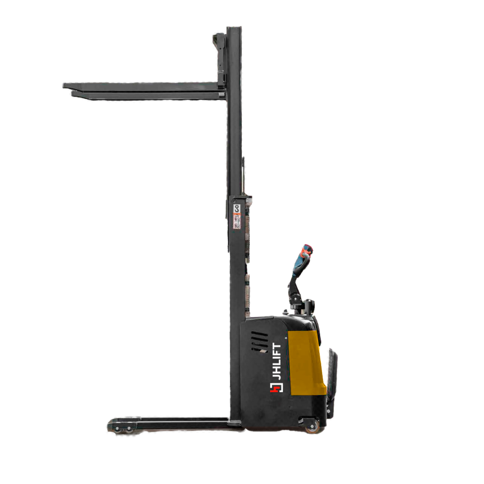 Штабелер электрический самоходный JHLIFT CDD 15 WHL с платформой оператора, 3000 мм, Li-Ion батарея