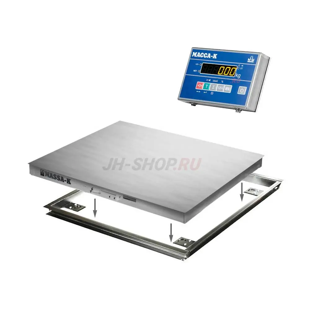 Платформенные врезные весы 4D-PMF.S-3 (нерж. сталь)