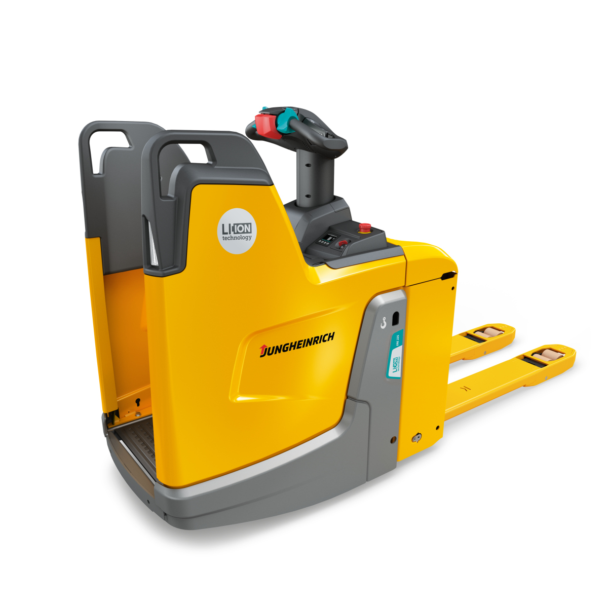 Тележка электрическая самоходная ERE 120 (6 км/ч), 2000 кг, 1150 x 535 мм, с фиксированной платформой для оператора, Li-Ion с батареей 250 Ah