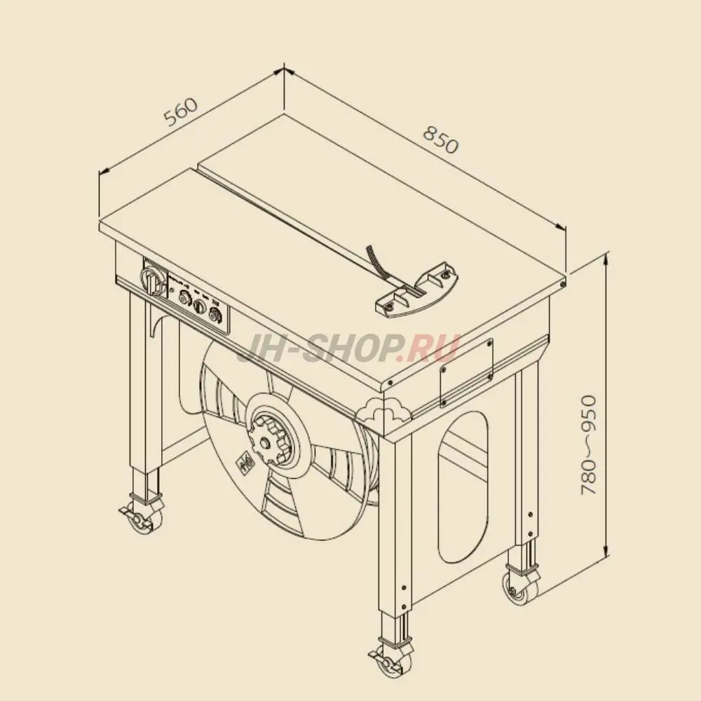 Полуавтоматическая стреппинг машина TP-502