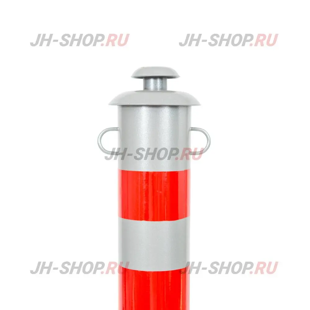 Столбик анкерный серии "Город", цвета: Серебристый глянец / Хром