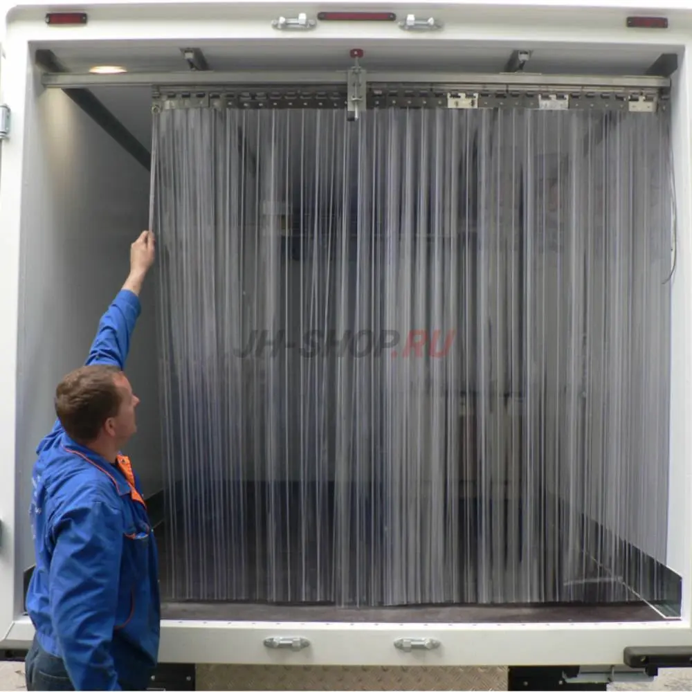 Передвижная вдоль фургона мобильная ПВХ-завеса