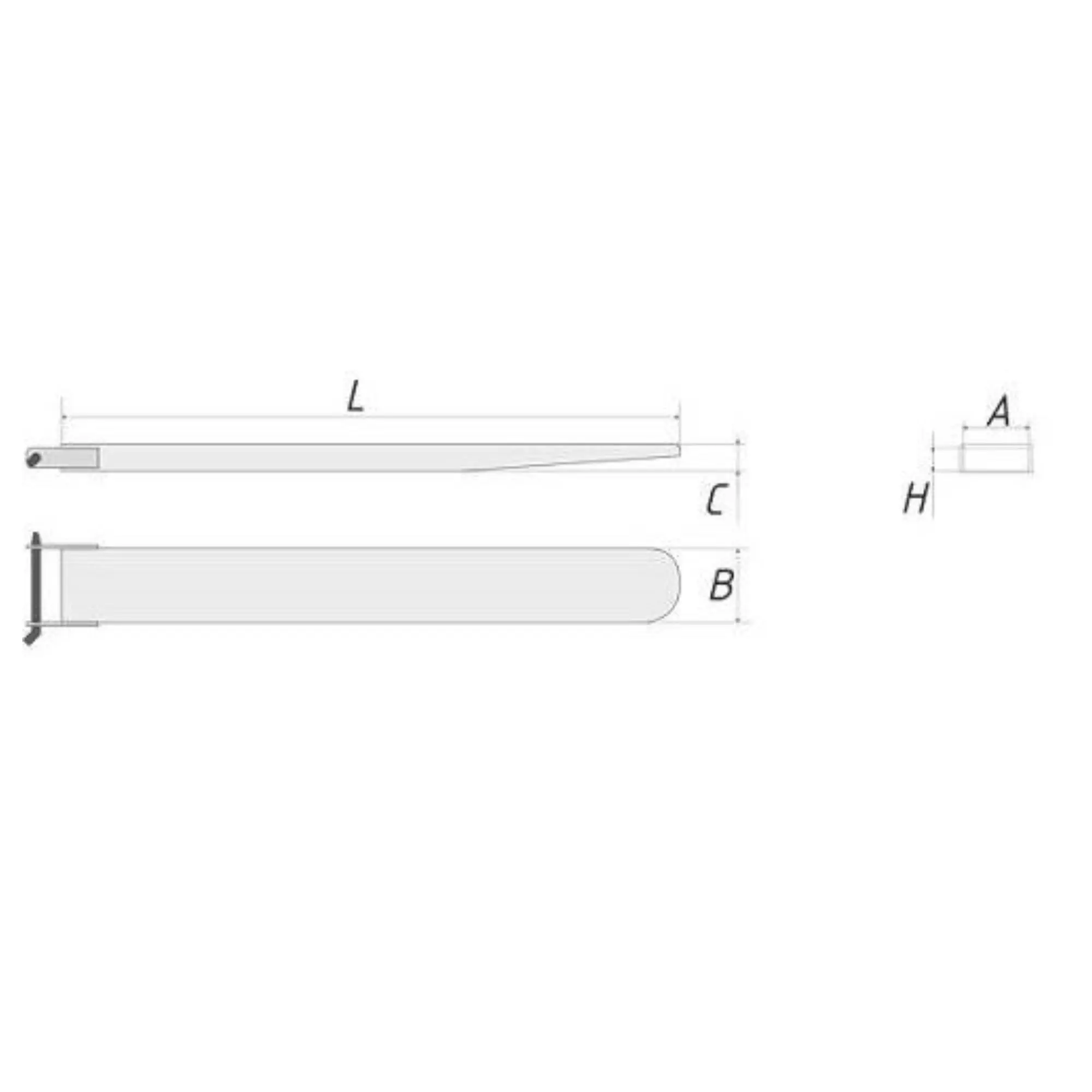 Удлинители вил УВ Ш200хВ81 (2000 мм)