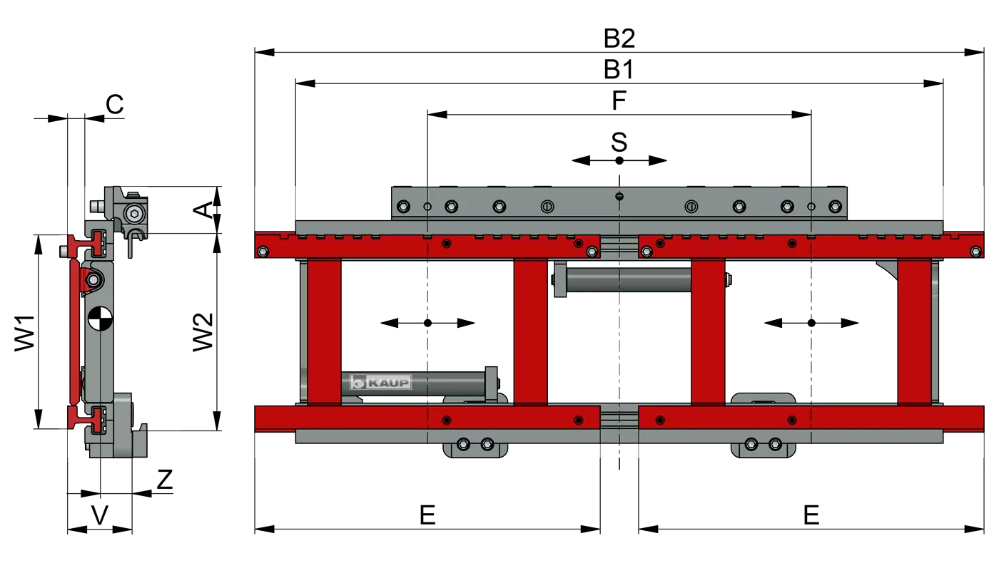 Тройной мультисайдшифтер KAUP 3T253B-L/Q
