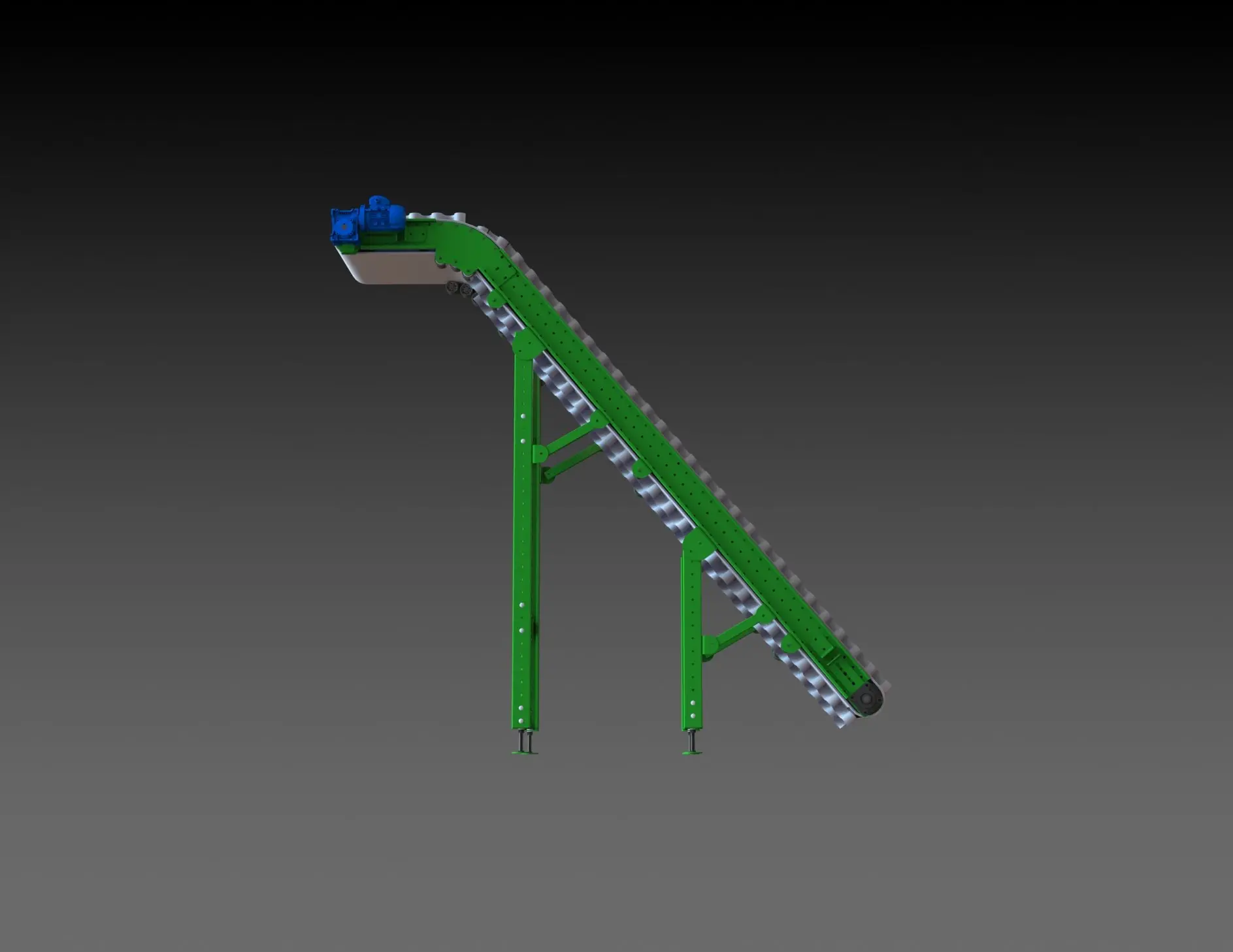 Г-образный ленточный конвейер