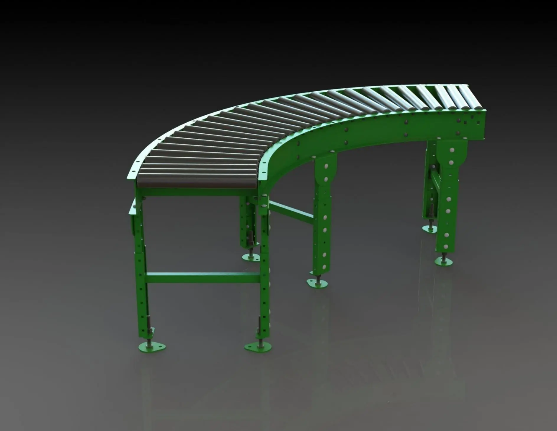 Неприводной поворотный рольганг