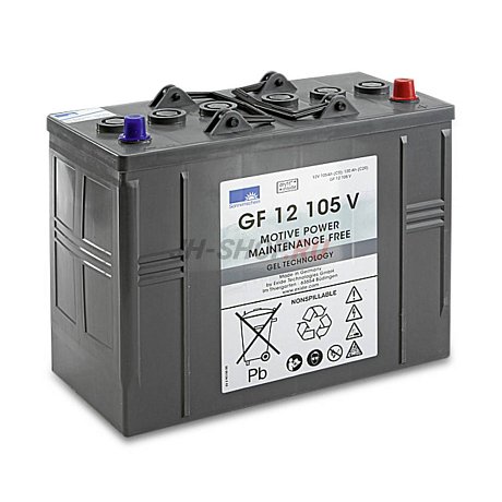 Комплект гелевых АКБ для поломоечной машины Kärcher GEL 2X 12V/105AH картинка