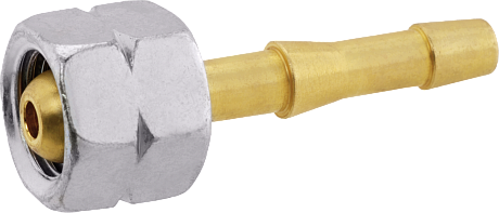 Штуцер GOK для шланга 6 мм, резьба 1/4 левая картинка