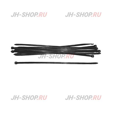Хомут пластиковый черный/белый, длина 100-200мм Kroft картинка