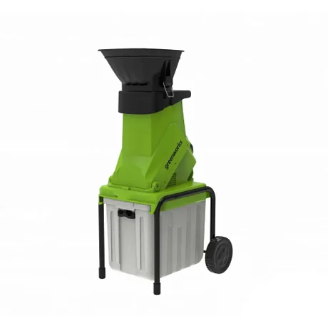 Измельчитель садовый электрический Greenworks GACSB, 220V, 2500W с контейнером картинка