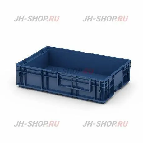 Пластиковый ящик R-KLT,  темно-синий,  594х396х147 мм картинка