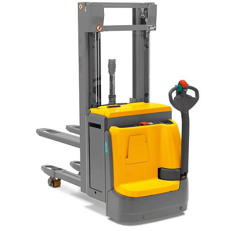 Штабелер электрический самоходный Jungheinrich EJC 212z DZ, 4300 мм с доп. подъемом опорных лап картинка