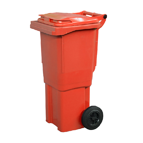 Мусорный контейнер на колёсах (60 л) красный картинка