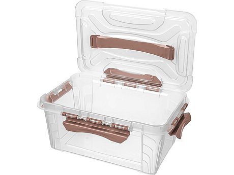 Ящик для хранения Grand box 290Х190Х124 4,2 л. с замками картинка