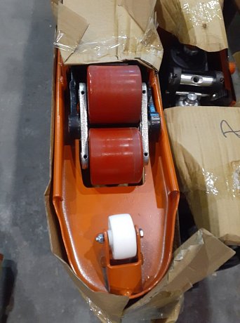 Гидравлическая тележка (рохля) CBY-AC 2.5, 2500 кг, 1150х550 мм, с полиуретановыми колесами картинка